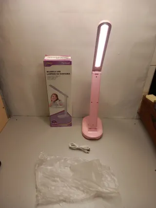 Lampada da scrivania rosa USB