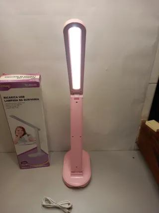 Lampada da scrivania rosa USB