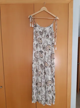 Vestido largo estampado floral