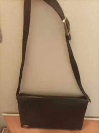 Borsa vintage in pelle nera