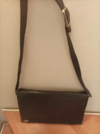 Borsa vintage in pelle nera
