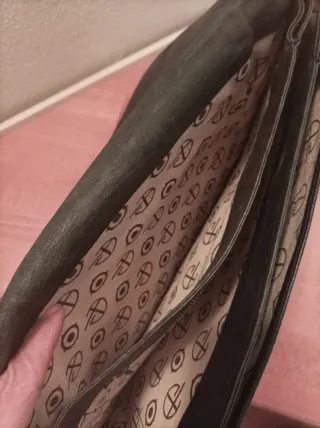 Borsa vintage in pelle nera