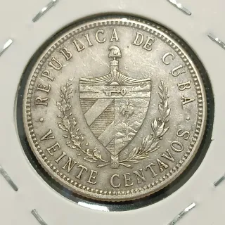 20 Centavos Cuba 1915