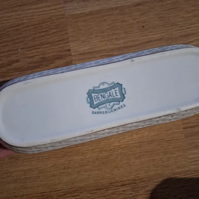 Jabonera porcelana francesa Flores Sareguemines