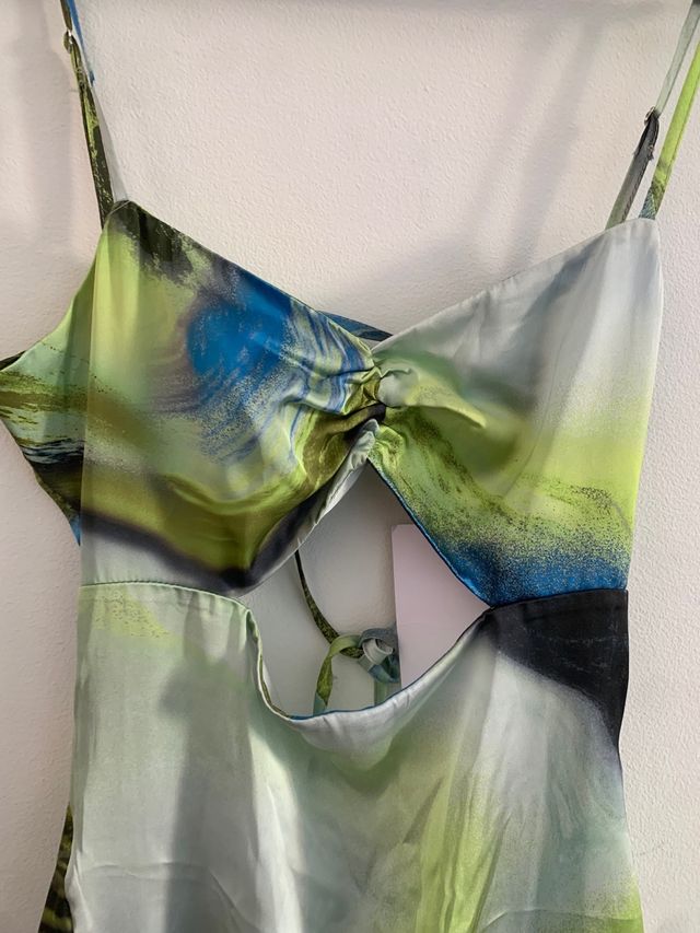 Vestido midi estampado