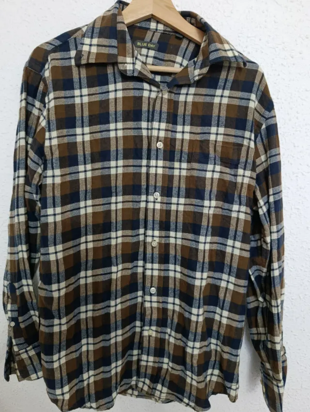 Camisa de cuadros BLUE DAY