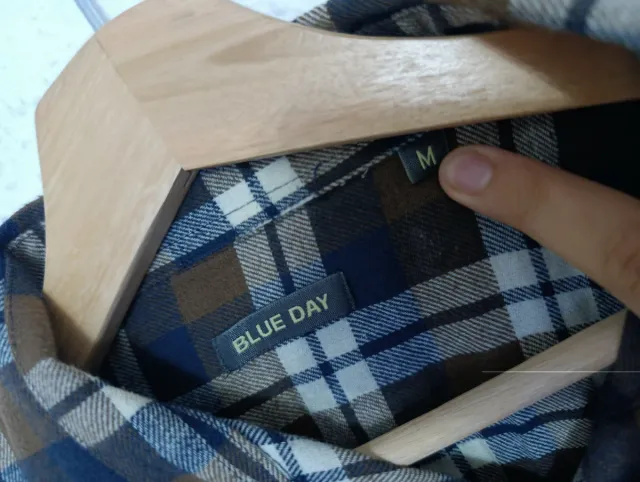 Camisa de cuadros BLUE DAY