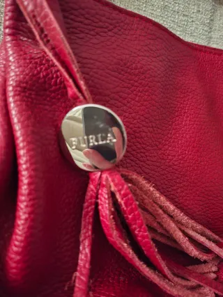 Bolso de piel rojo Furla
