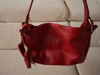 Bolso de piel rojo Furla