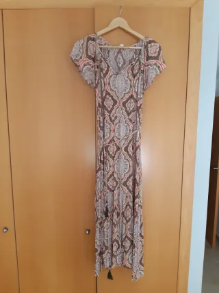 Vestido largo estampado
