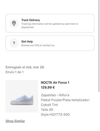 Nike Air Force 1 Nocta Morado Blanco