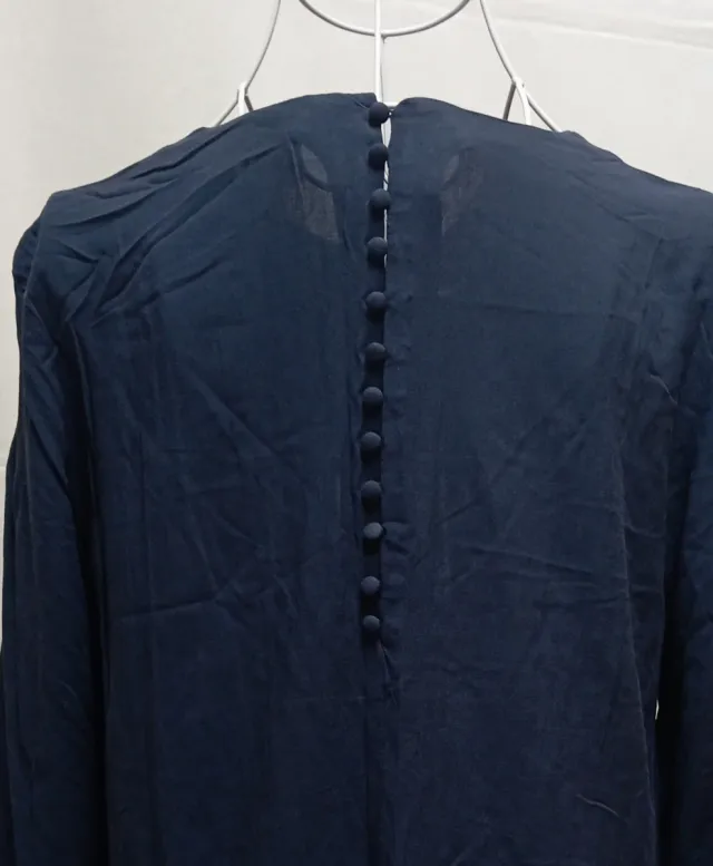 Vestido formal  H&M Azul Marino