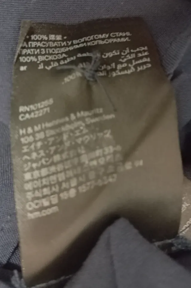 Vestido formal  H&M Azul Marino