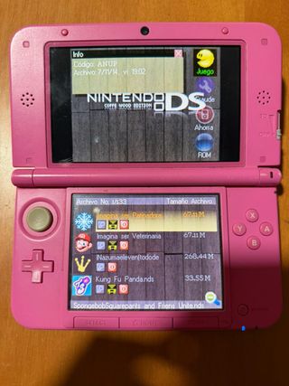 Nintendo 3DS XL Rosa con juegos pokemon