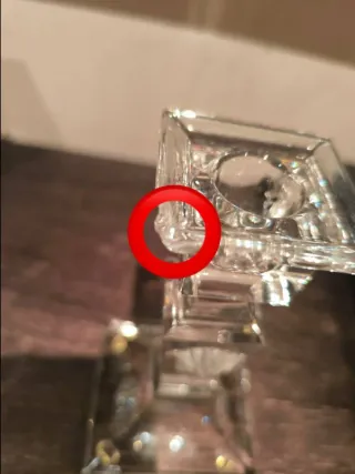 Juego de 2 Candelabros Versace Cristal Medusa rose