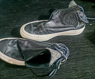 Converse Bambas Piel Negras Talla 38 Y skechers 38