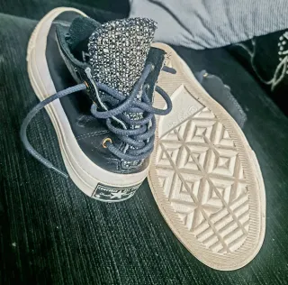 Converse Bambas Piel Negras Talla 38 Y skechers 38