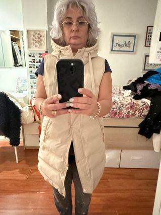 Conjunto de ropa de punto gris