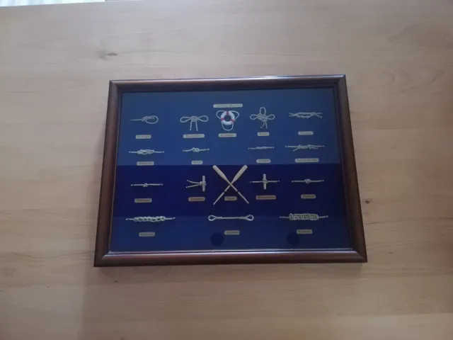 Cuadro Nudos Marineros Madera Tela