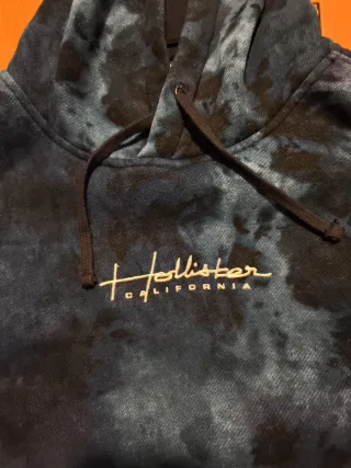 Sudadera Hollister Tie-Dye Azul y Negro