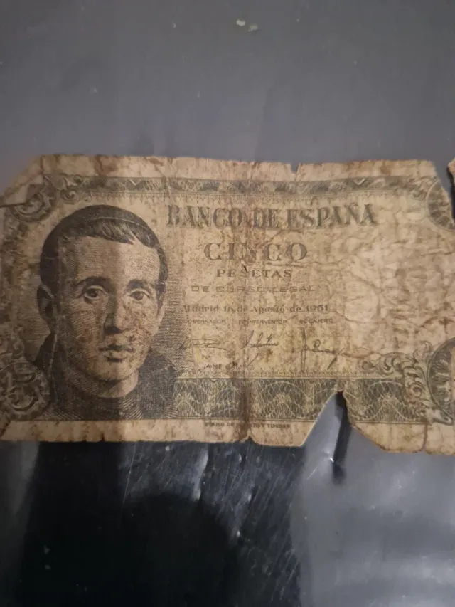 Billete 5 Pesetas Banco de España