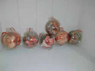 Lotto 6 Palline Natale Coca-Cola