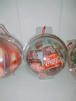 Lotto 6 Palline Natale Coca-Cola
