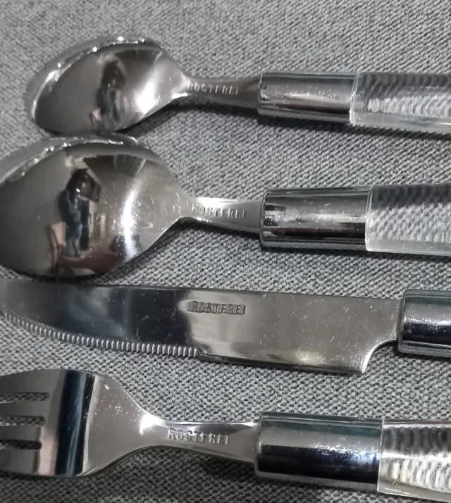 Conjunto Talheres 24 Peças Acrílico Malmequeres