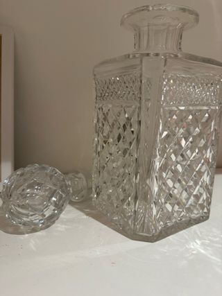 Bottiglia di Liquore in Cristallo Antica