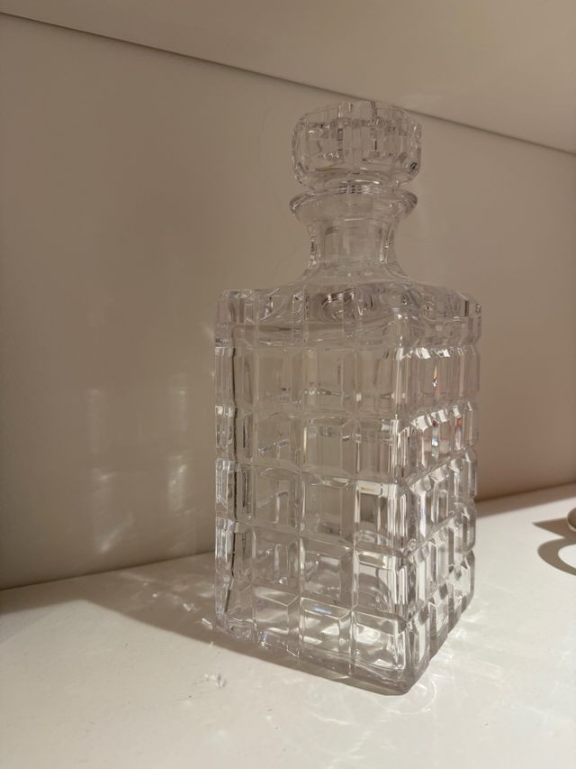 Bottiglia di Liquore in Cristallo Antica