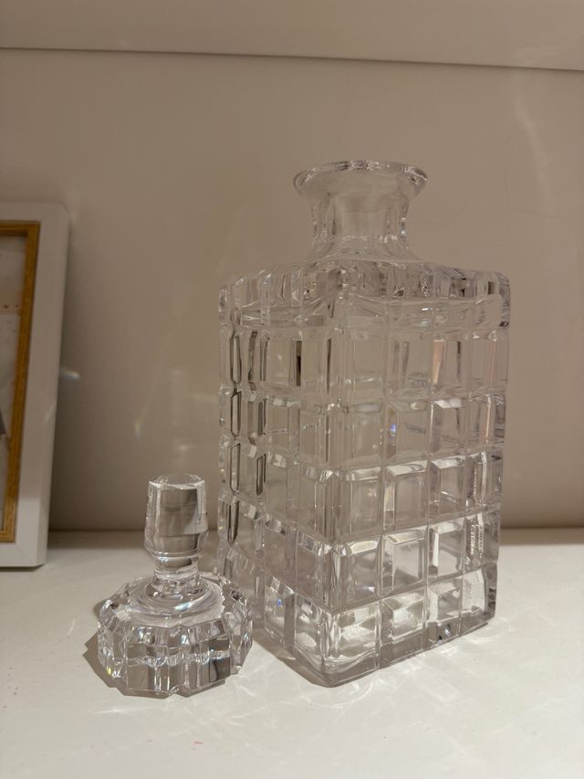 Bottiglia di Liquore in Cristallo Antica