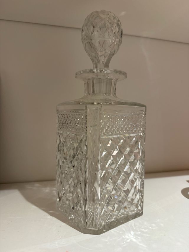 Bottiglia di Liquore in Cristallo Antica