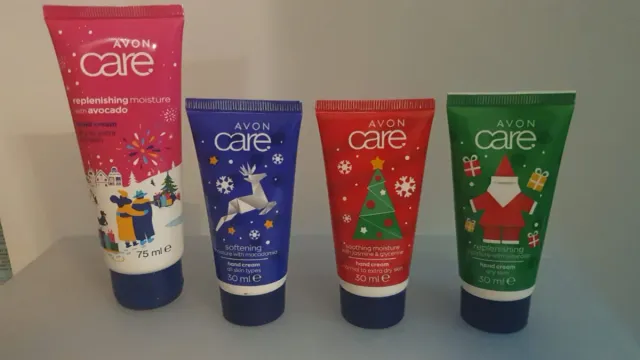 Set 4 creme mani Avon Natale