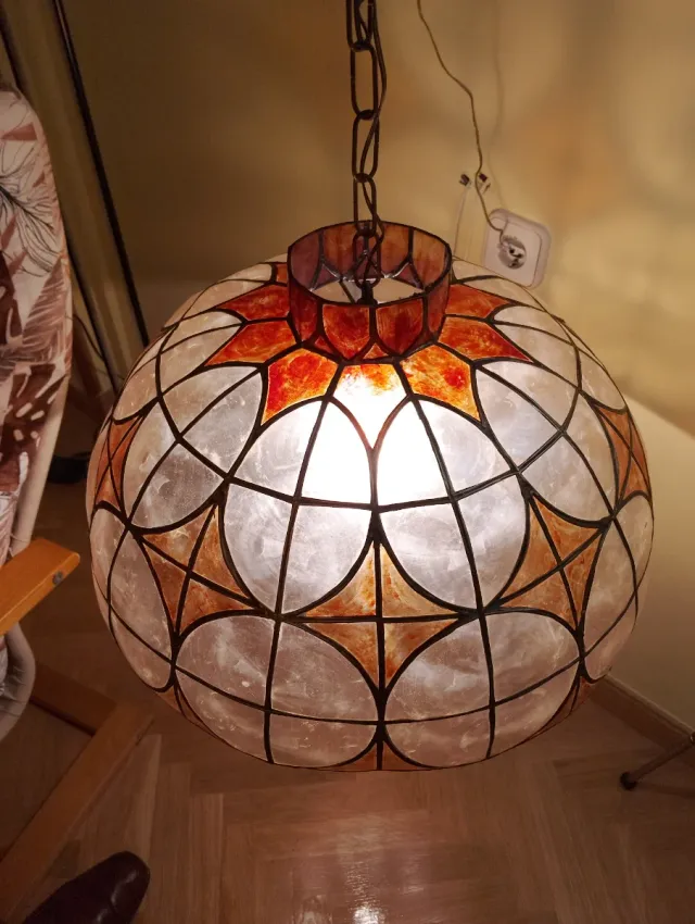 Lámpara colgante nacar 45cm