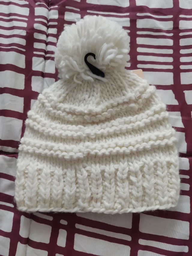 Gorro Barts Blanco Tejido a mano