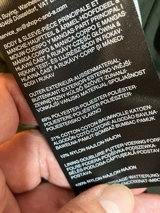 Parka acolchada oversize C&A