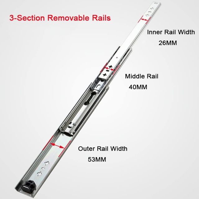 Guías Cajones Camper 450mm (2 unidades)