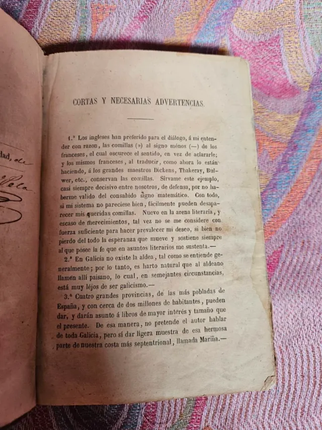 Libro muy antiguo de año 1866 Alfonso