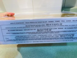 200ml Agua de Rosas,500 gel y 500 bodymilk.