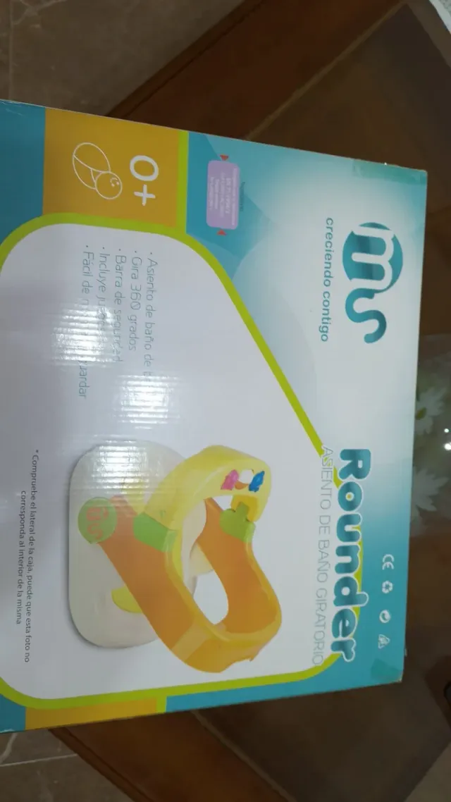 Asiento Bañera Bebé Naranja y Amarillo