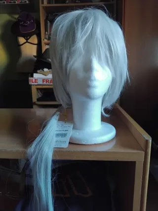 Peluca Zen Mystic Messenger Gris/Blanco