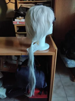 Peluca Zen Mystic Messenger Gris/Blanco