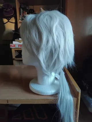 Peluca Zen Mystic Messenger Gris/Blanco