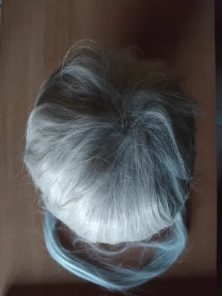 Peluca Zen Mystic Messenger Gris/Blanco