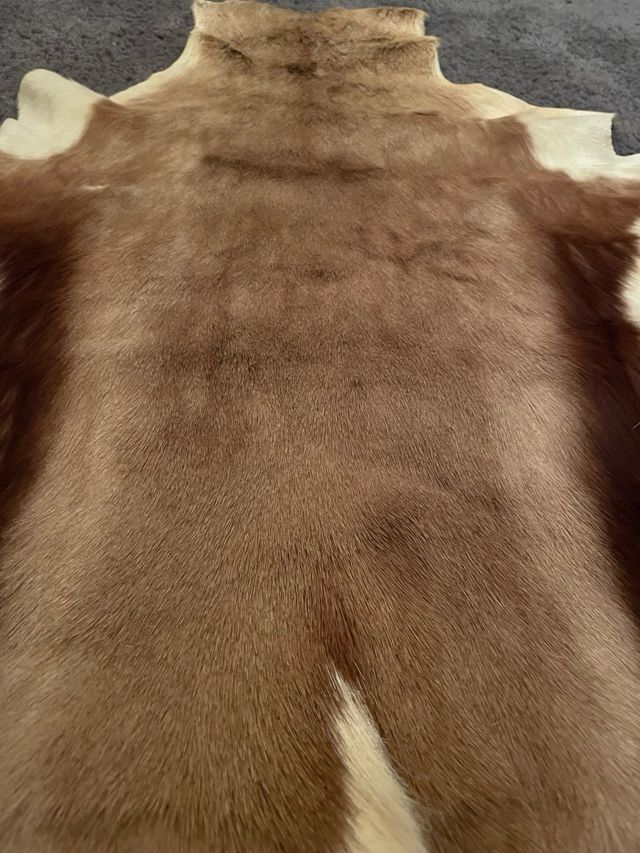 Alfombra de piel de cabra