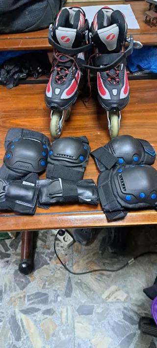 Protecciones Patines Patinaje Rodilleras Muñequera