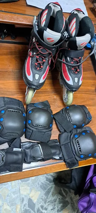 Protecciones Patines Patinaje Rodilleras Muñequera