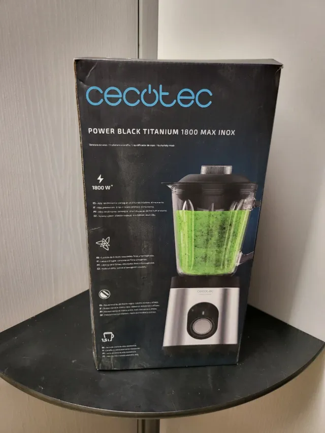 Batidora Cecotec Power Black Titanium 1800W