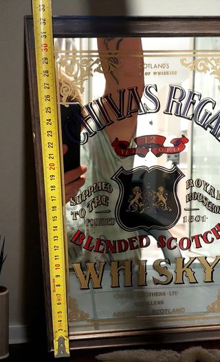 Quadro A Specchio Bar Pub Chivas Regal Blended Sco