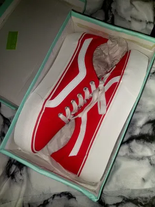 Bambas rojas plataforma